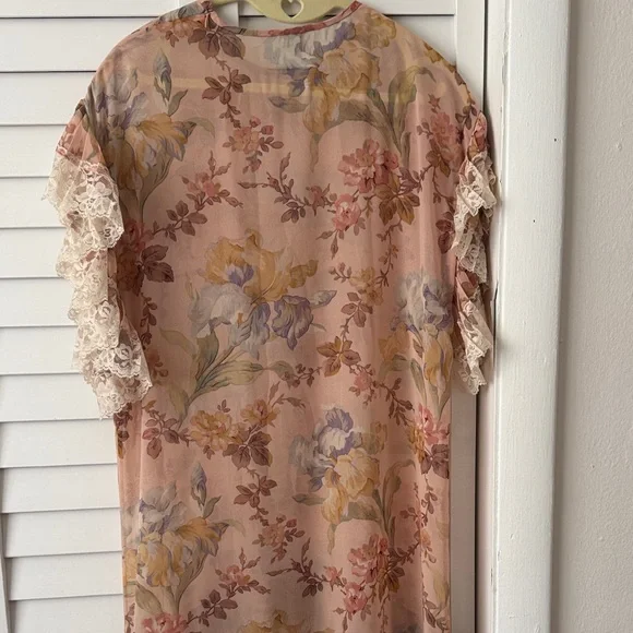 Zimmermann Floral Midi Dress with Lace Details - Picture 3 of 15